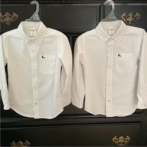 2 Gymboree Reindeer Button Down Shirts